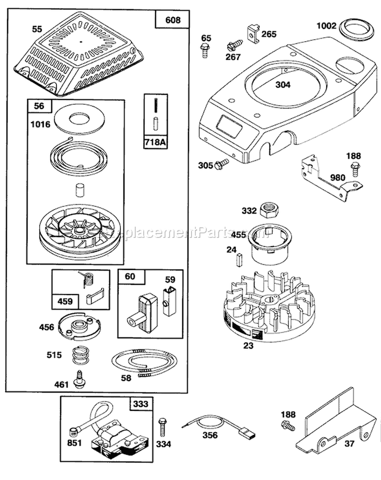 Page G Diagram and Parts List for 20438WF 39000001-39999999 - 1993 Toro Lawn Mower