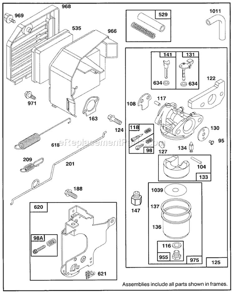Page F Diagram and Parts List for 20438 39000001-39999999 - 1993 Toro Lawn Mower