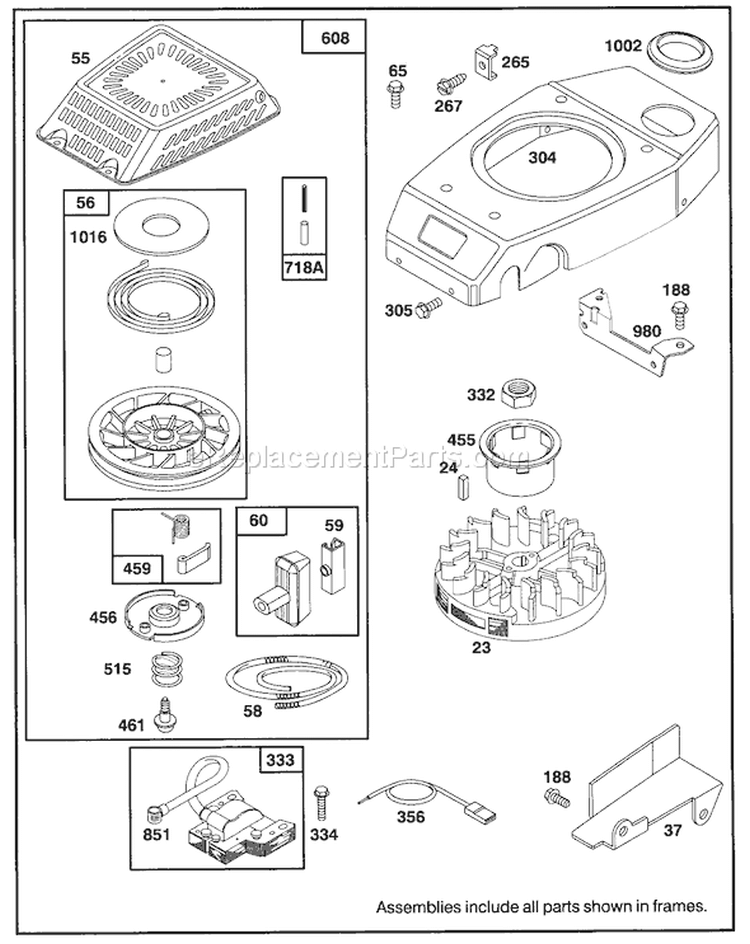 Page G Diagram and Parts List for 20438 39000001-39999999 - 1993 Toro Lawn Mower
