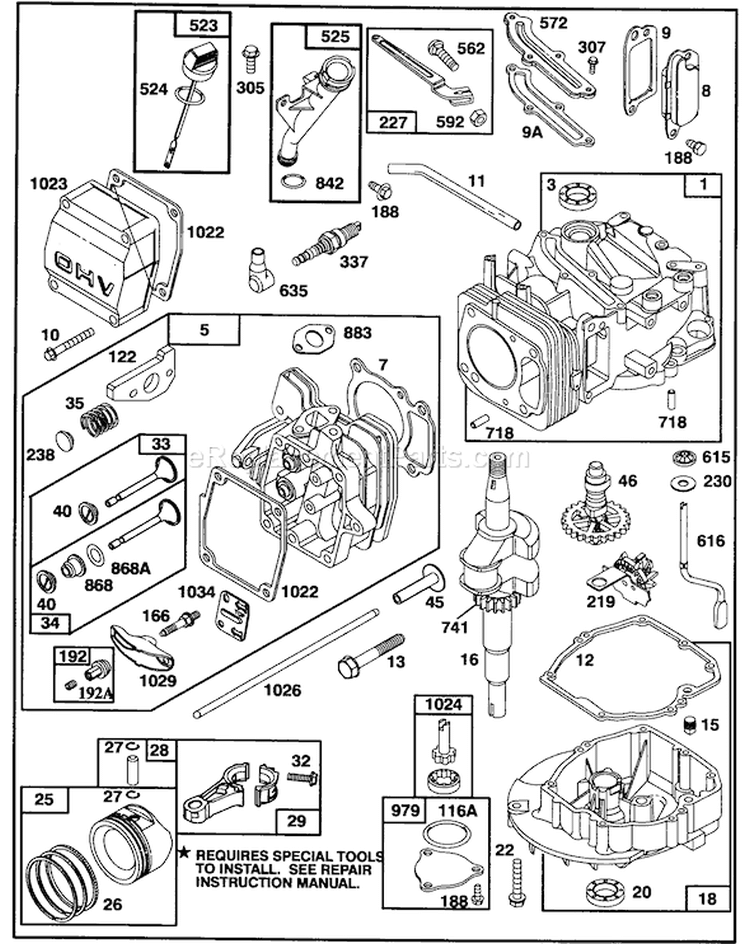 Page D Diagram and Parts List for 20439WF 39000001-39999999 - 1993 Toro Lawn Mower