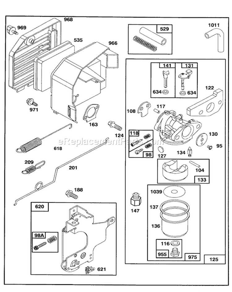 Page E Diagram and Parts List for 20439 39000001-39999999 - 1993 Toro Lawn Mower
