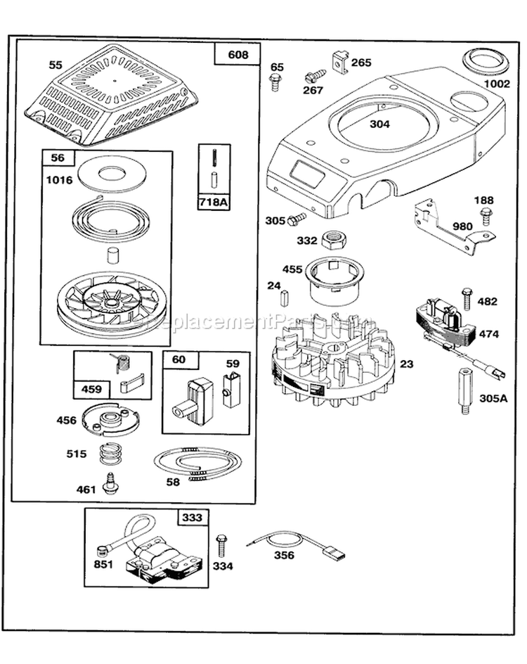 Page F Diagram and Parts List for 20439 39000001-39999999 - 1993 Toro Lawn Mower