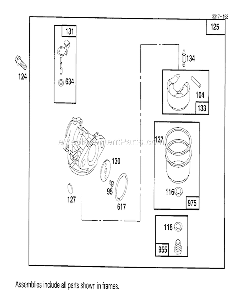 Page H Diagram and Parts List for 20441 5900001-5999999 - 1995 Toro Lawn Mower
