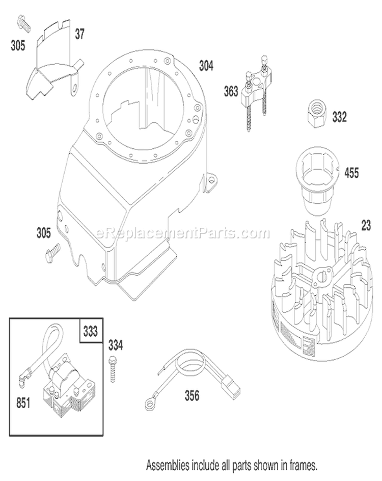Page J Diagram and Parts List for 20445 7900001-7999999 - 1997 Toro Lawn Mower