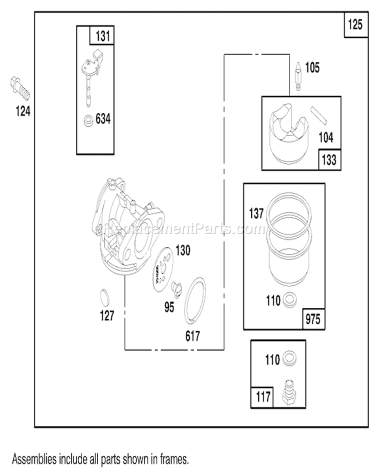 Page F Diagram and Parts List for 20445 7900001-7999999 - 1997 Toro Lawn Mower