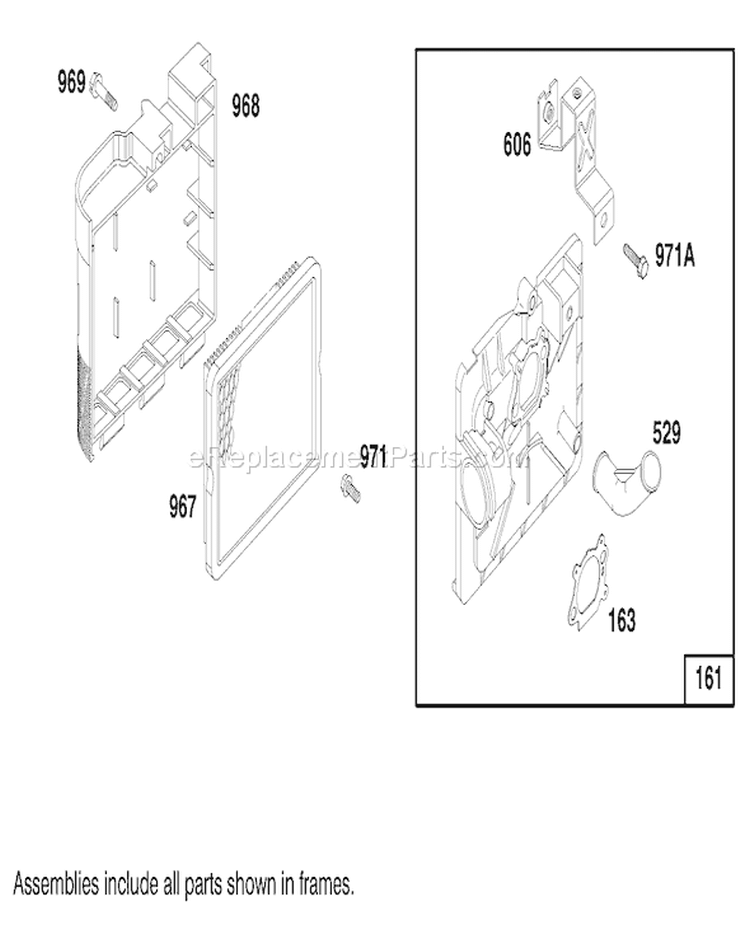 Page G Diagram and Parts List for 20445 7900001-7999999 - 1997 Toro Lawn Mower