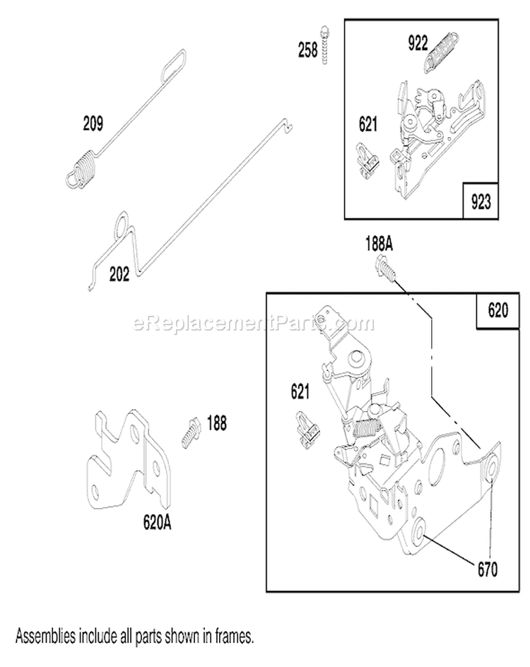 Page H Diagram and Parts List for 20445 7900001-7999999 - 1997 Toro Lawn Mower