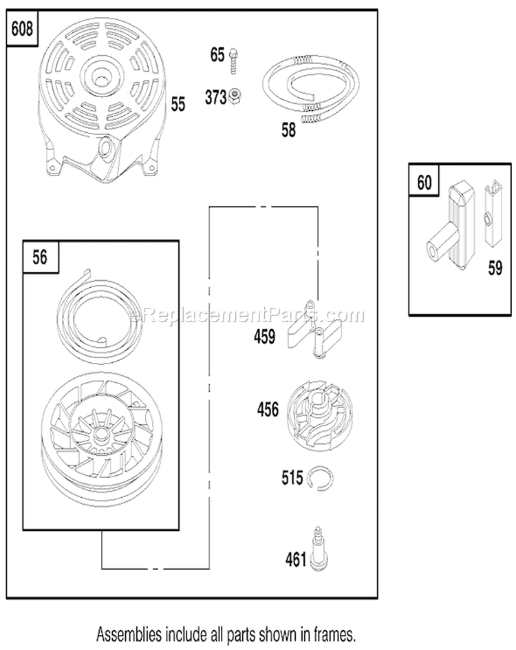 Page I Diagram and Parts List for 20452 8900001-8999999 - 1998 Toro Lawn Mower