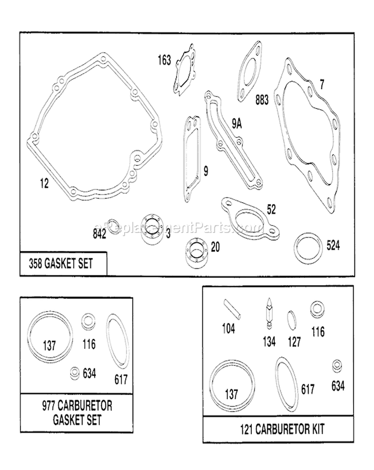 Page K Diagram and Parts List for 20444 6900001-6999999 - 1996 Toro Lawn Mower