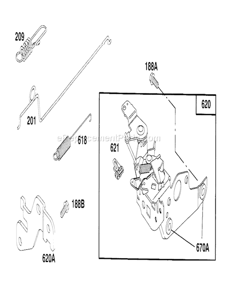Page F Diagram and Parts List for 20444 6900001-6999999 - 1996 Toro Lawn Mower