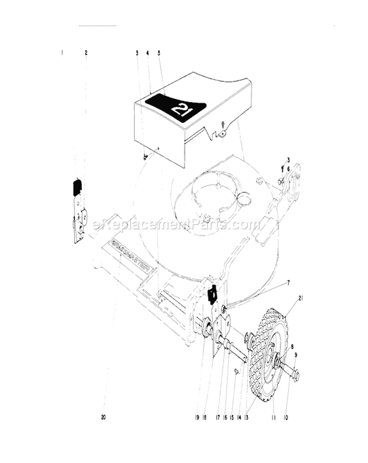 Front Wheel And Pivot Arm Assembly Diagram and Parts List for 20456 6000001-6999999 - 1976 Toro Lawn Mower