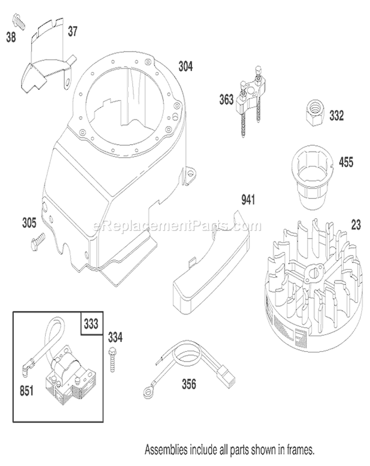 Page J Diagram and Parts List for 20457 7900001-7999999 - 1997 Toro Lawn Mower