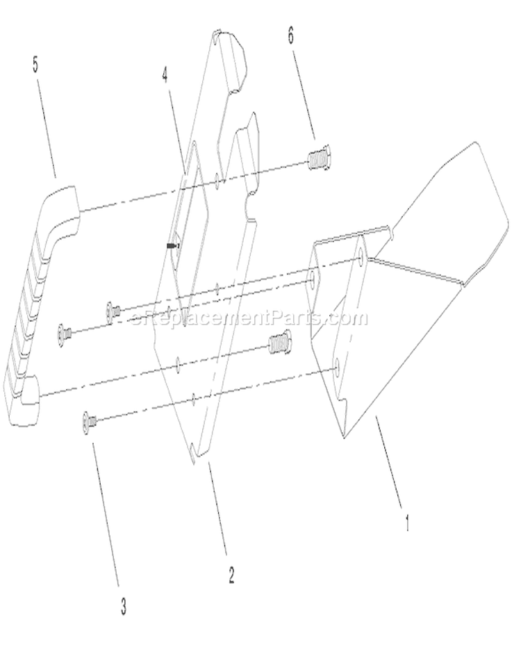 Discharge Plug Assembly Diagram and Parts List for 20457 7900001-7999999 - 1997 Toro Lawn Mower