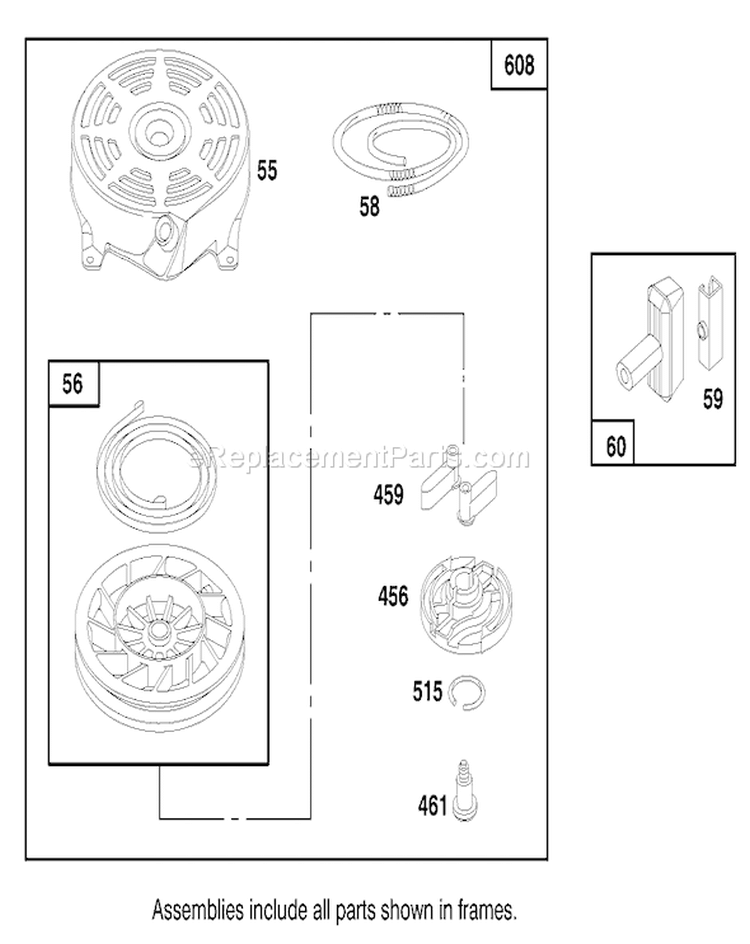 Page I Diagram and Parts List for 20457 7900001-7999999 - 1997 Toro Lawn Mower