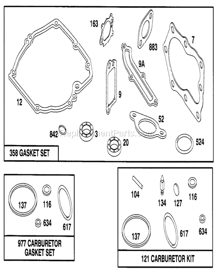 Page J Diagram and Parts List for 20461 5900001-5999999 - 1995 Toro Lawn Mower