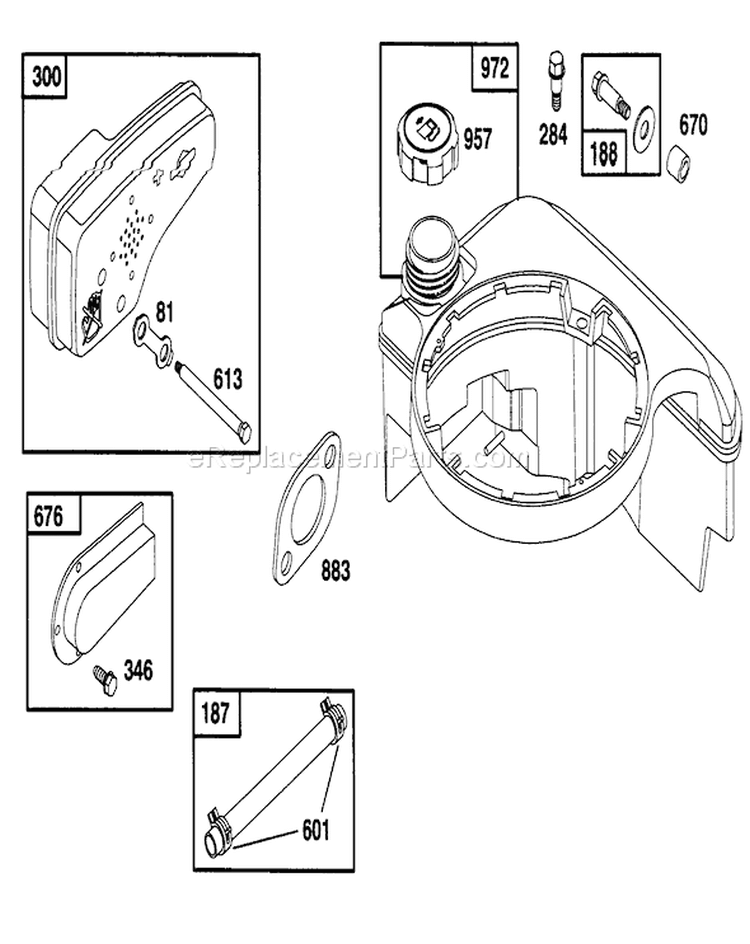 Page N Diagram and Parts List for 20463 6900001-6999999 - 1996 Toro Lawn Mower