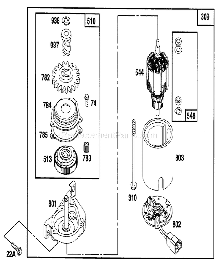 Page AD Diagram and Parts List for 20463 6900001-6999999 - 1996 Toro Lawn Mower