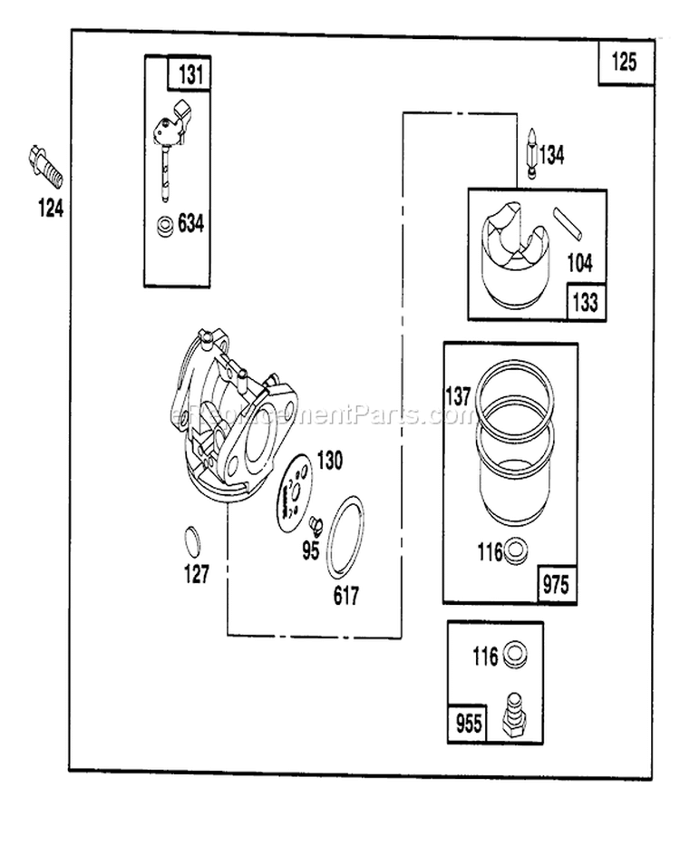 Page D Diagram and Parts List for 20463 6900001-6999999 - 1996 Toro Lawn Mower