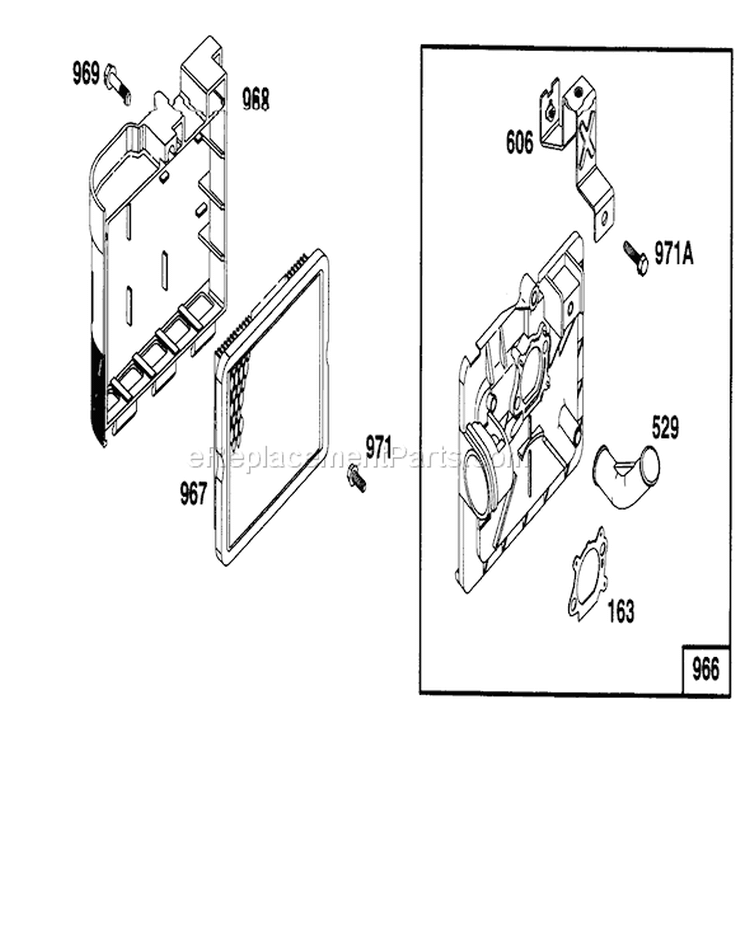 Page H Diagram and Parts List for 20463 6900001-6999999 - 1996 Toro Lawn Mower