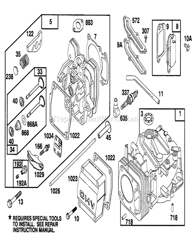 Page K Diagram and Parts List for 20464 5900001-5999999 - 1995 Toro Lawn Mower