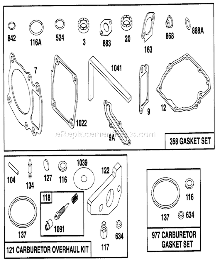 Page M Diagram and Parts List for 20464 5900001-5999999 - 1995 Toro Lawn Mower