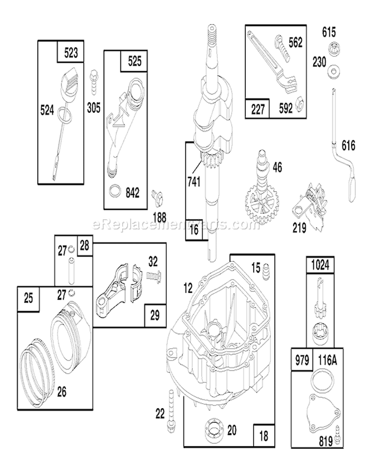 Page C Diagram and Parts List for 20464 6900001-6999999 - 1996 Toro Lawn Mower