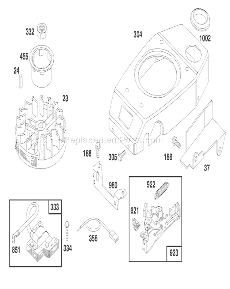 Page H Diagram and Parts List for 20464 6900001-6999999 - 1996 Toro Lawn Mower
