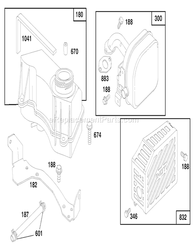 Page I Diagram and Parts List for 20464 6900001-6999999 - 1996 Toro Lawn Mower