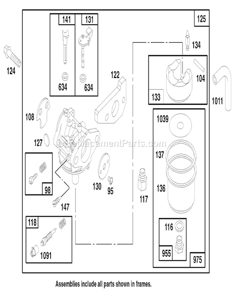Page D Diagram and Parts List for 20464 7900001-7999999 - 1997 Toro Lawn Mower