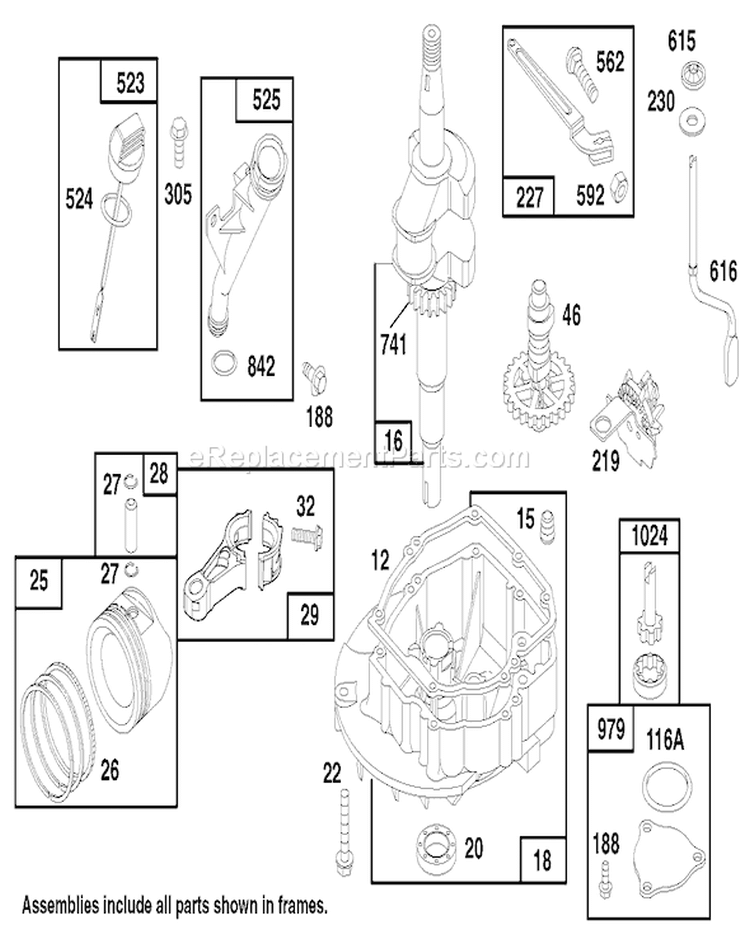 Page D Diagram and Parts List for 20465 790000001-799999999 - 1997 Toro Lawn Mower
