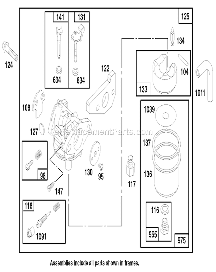 Page E Diagram and Parts List for 20465 790000001-799999999 - 1997 Toro Lawn Mower