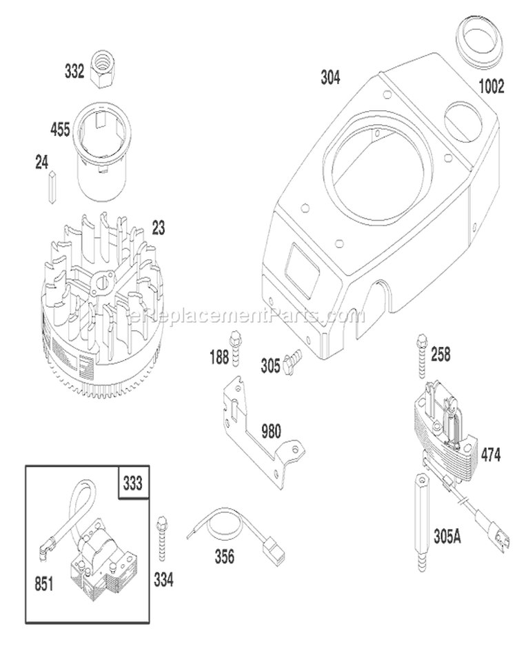 Page R Diagram and Parts List for 20466 6900001-6999999 - 1996 Toro Lawn Mower