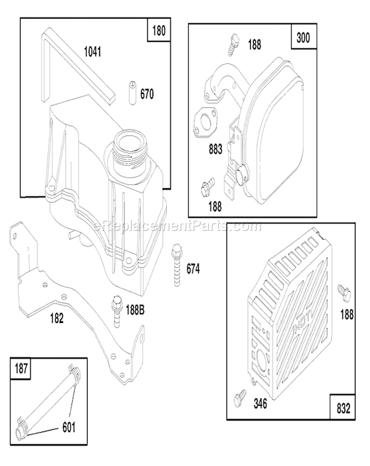 Page S Diagram and Parts List for 20466 6900001-6999999 - 1996 Toro Lawn Mower