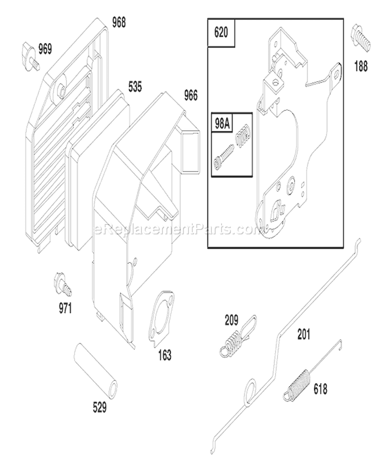 Page F Diagram and Parts List for 20466 6900001-6999999 - 1996 Toro Lawn Mower