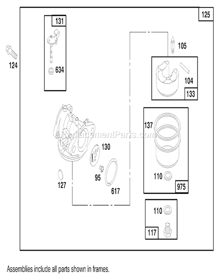 Page E Diagram and Parts List for 20470 7900001-7999999 - 1997 Toro Lawn Mower