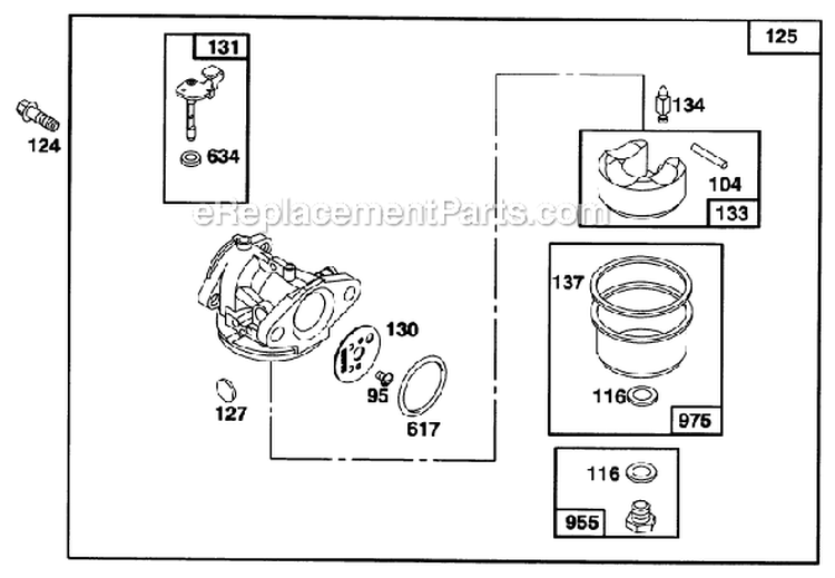 Page E Diagram and Parts List for 20472 6900001-6999999 - 1996 Toro Lawn Mower