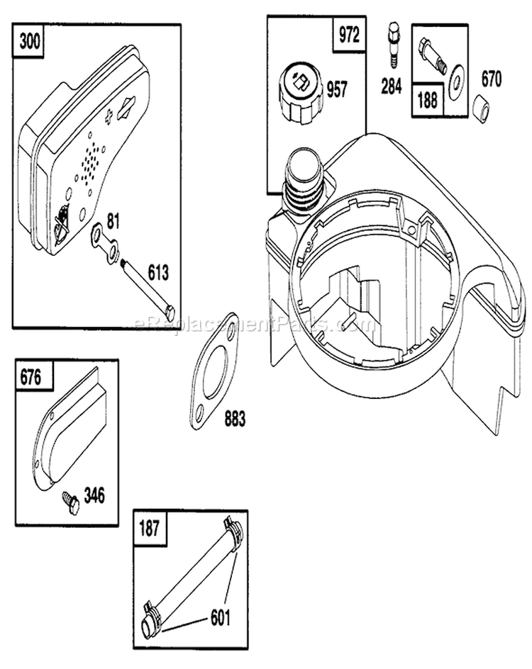 Page J Diagram and Parts List for 20472 6900001-6999999 - 1996 Toro Lawn Mower