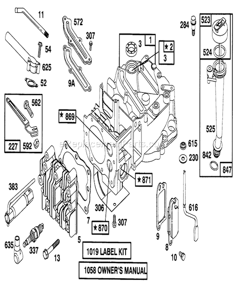 Page L Diagram and Parts List for 20472 6900001-6999999 - 1996 Toro Lawn Mower