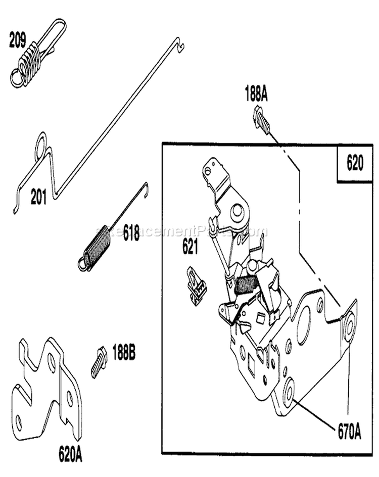 Page F Diagram and Parts List for 20473 6900001-6999999 - 1996 Toro Lawn Mower