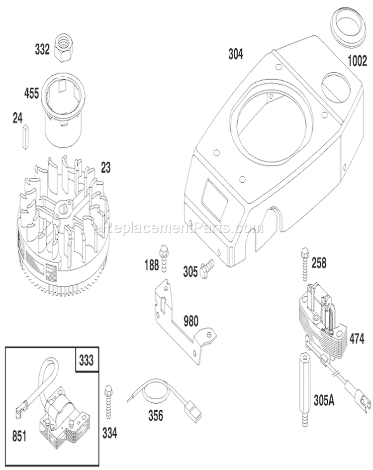 Page S Diagram and Parts List for 20475 6900001-6999999 - 1996 Toro Lawn Mower