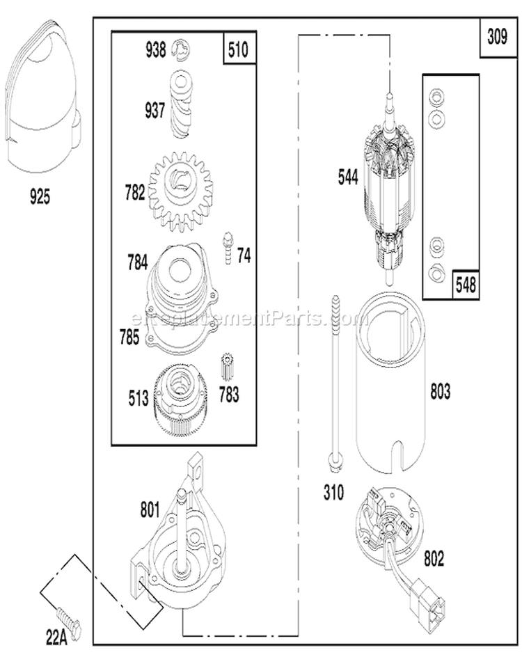 Page U Diagram and Parts List for 20475 6900001-6999999 - 1996 Toro Lawn Mower