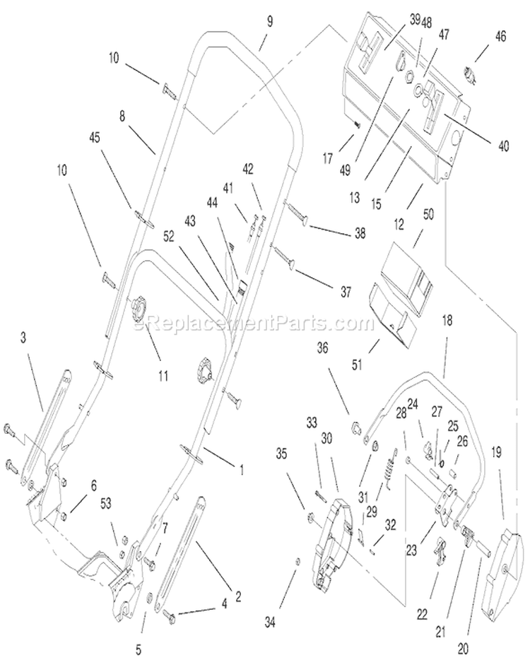 Page Y Diagram and Parts List for 20475 6900001-6999999 - 1996 Toro Lawn Mower