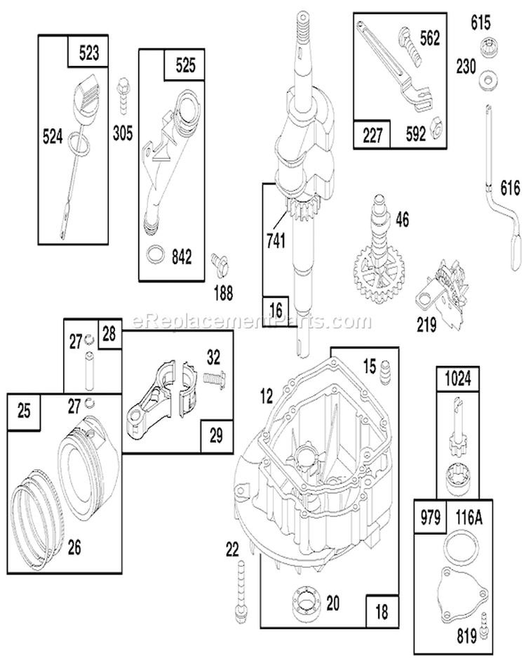 Page E Diagram and Parts List for 20475 6900001-6999999 - 1996 Toro Lawn Mower