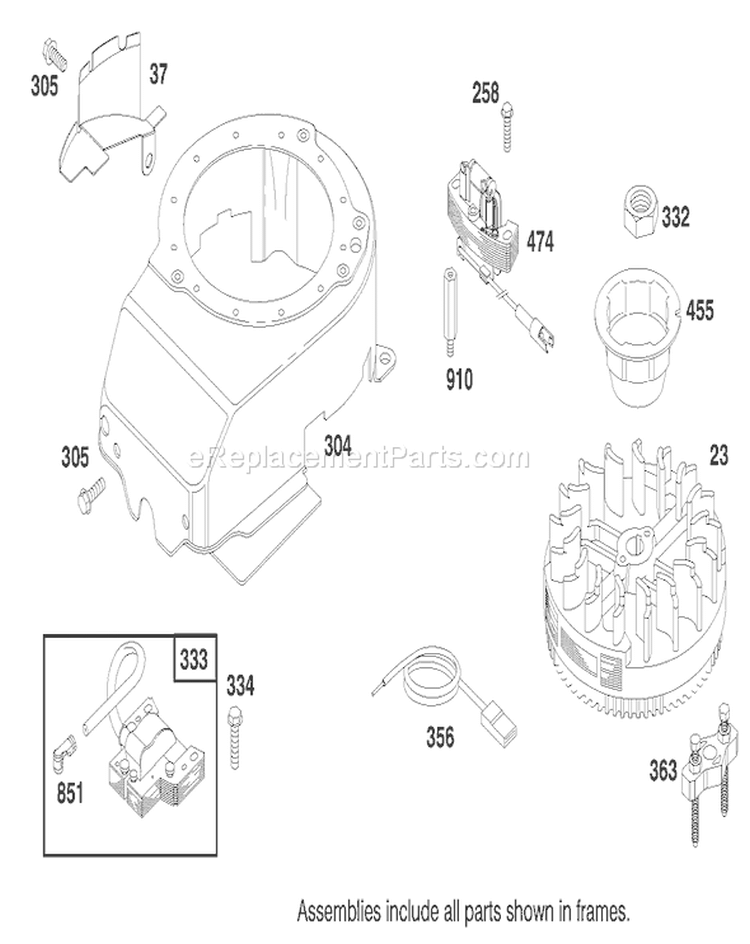 Page F Diagram and Parts List for 20480 7900001-7999999 - 1997 Toro Lawn Mower