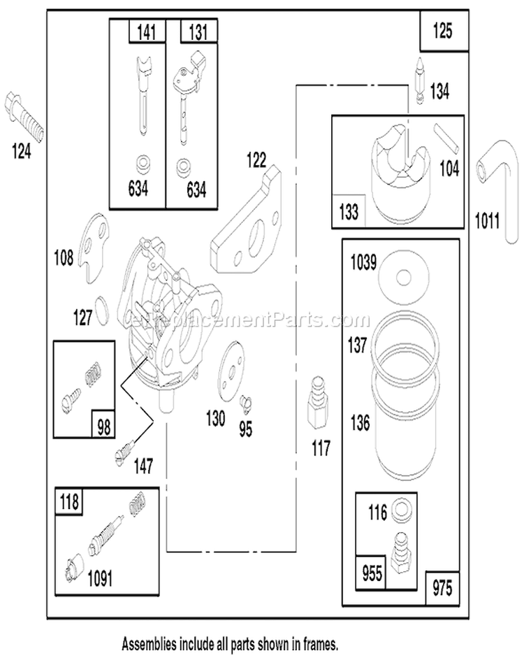 Page D Diagram and Parts List for 20481 7900001-7999999 - 1997 Toro Lawn Mower
