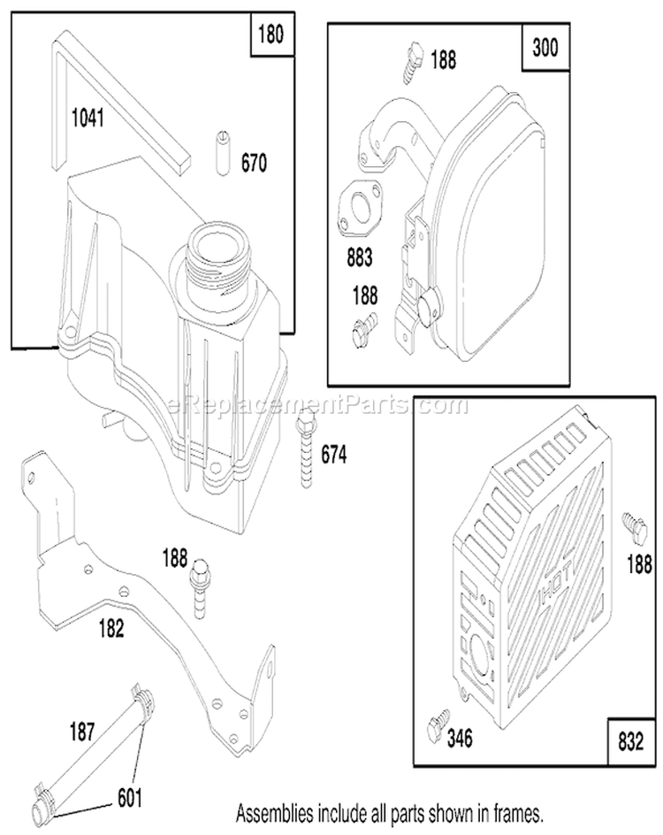 Page H Diagram and Parts List for 20481 7900001-7999999 - 1997 Toro Lawn Mower