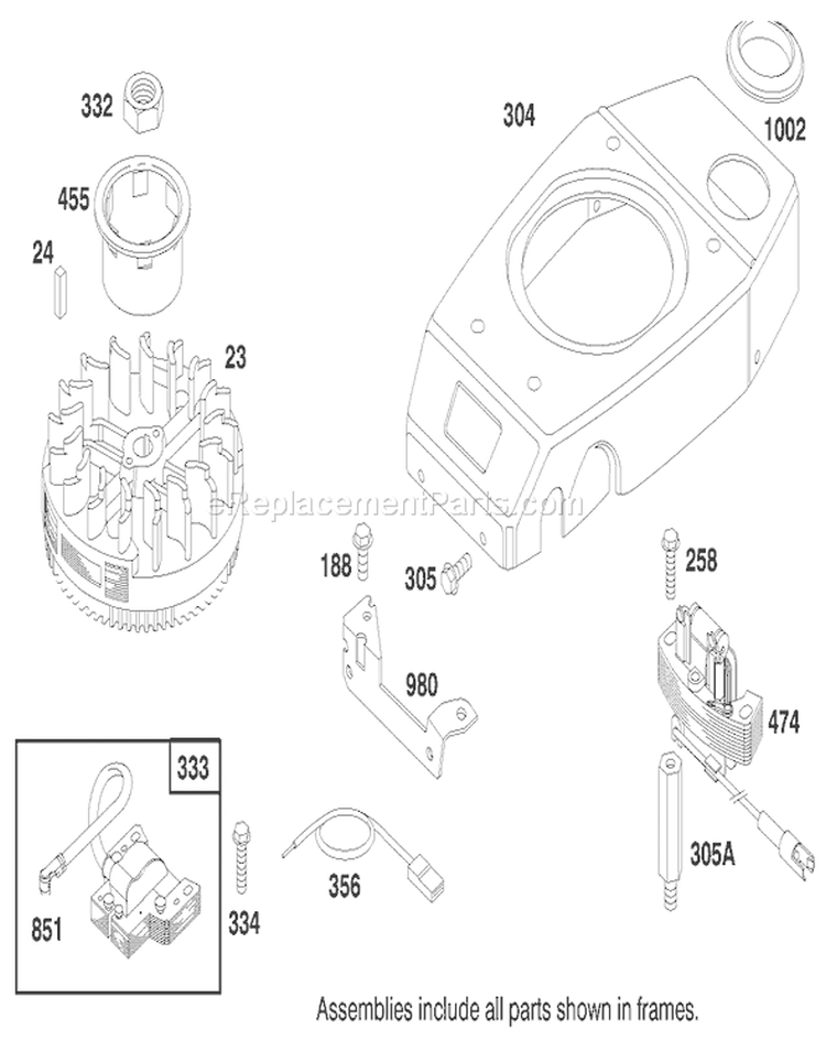 Page F Diagram and Parts List for 20483 790000001-799999999 - 1997 Toro Lawn Mower