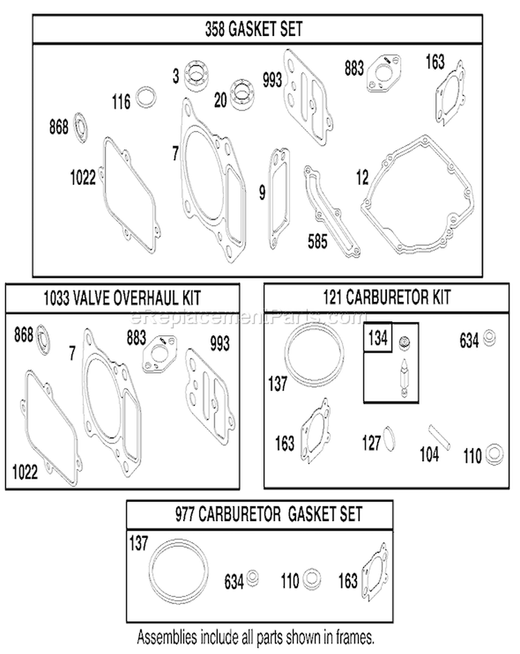 Page K Diagram and Parts List for 20488 8900001-8999999 - 1998 Toro Lawn Mower