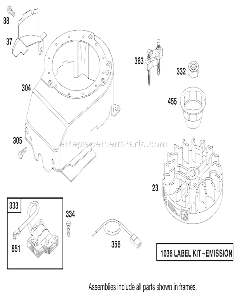 Page J Diagram and Parts List for 20489 8900001-8999999 - 1998 Toro Lawn Mower