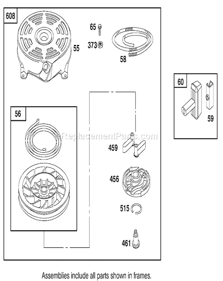 Page K Diagram and Parts List for 20490 8900001-8999999 - 1998 Toro Lawn Mower